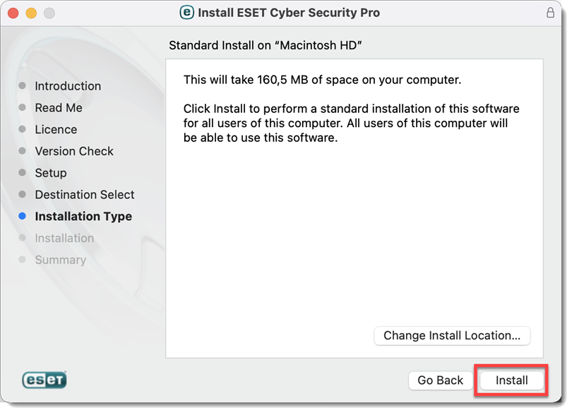 eset cybersecurity for mac free